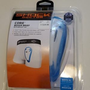 Shock doctor boys  boxer brief w/cup size XL